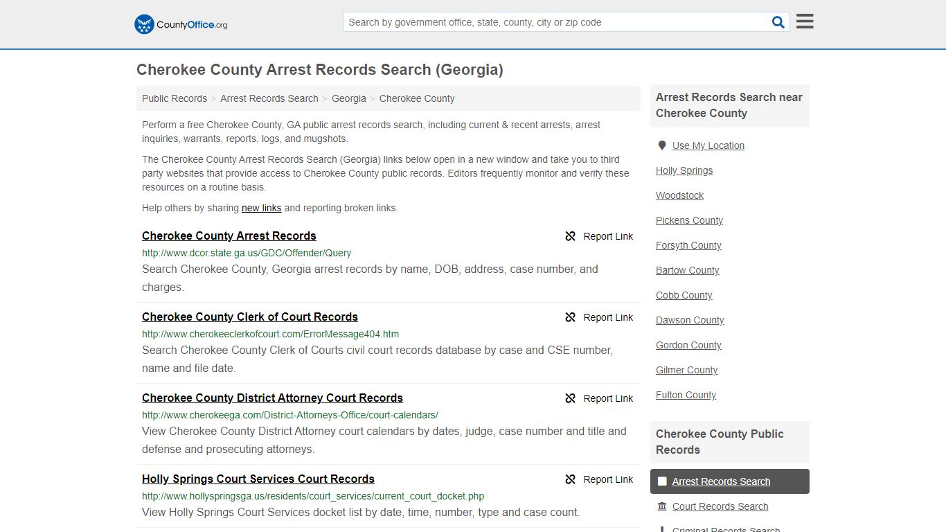 Arrest Records Search - Cherokee County, GA (Arrests ...